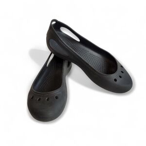 CROCS Kadee Ballet Flats Slingback Black 8